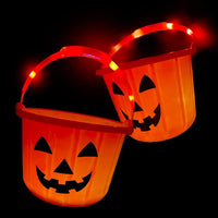 Light-Up LED Pumpkin Trick-or-Treat Bucket