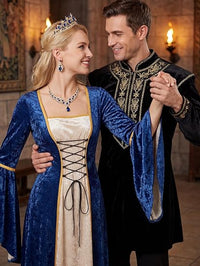 Plus Size Gothic Queen Costume – Velvet Gown & Crown
