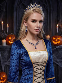 Plus Size Gothic Queen Costume – Velvet Gown & Crown