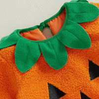 Baby Little Pumpkin Romper Costume – Plush with Hat