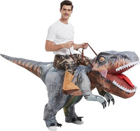Inflatable Dino Rider Costume – Ride-On Air Suit