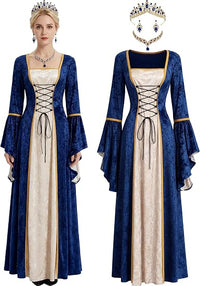 Plus Size Gothic Queen Costume – Velvet Gown & Crown