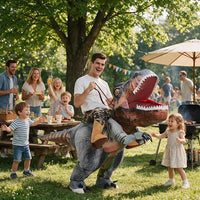 Inflatable Dino Rider Costume – Ride-On Air Suit